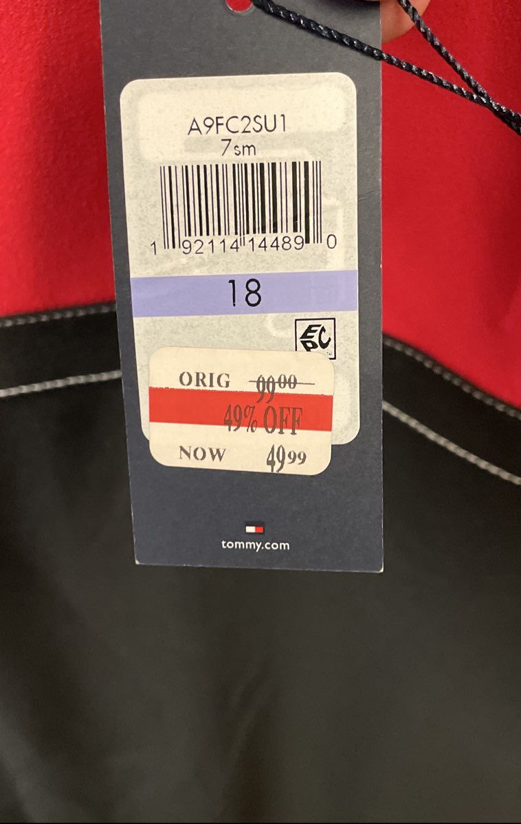 Tommy Hilfiger Women's Red Black Colorblock Sheath Dress Contrast Stitch NWT 18