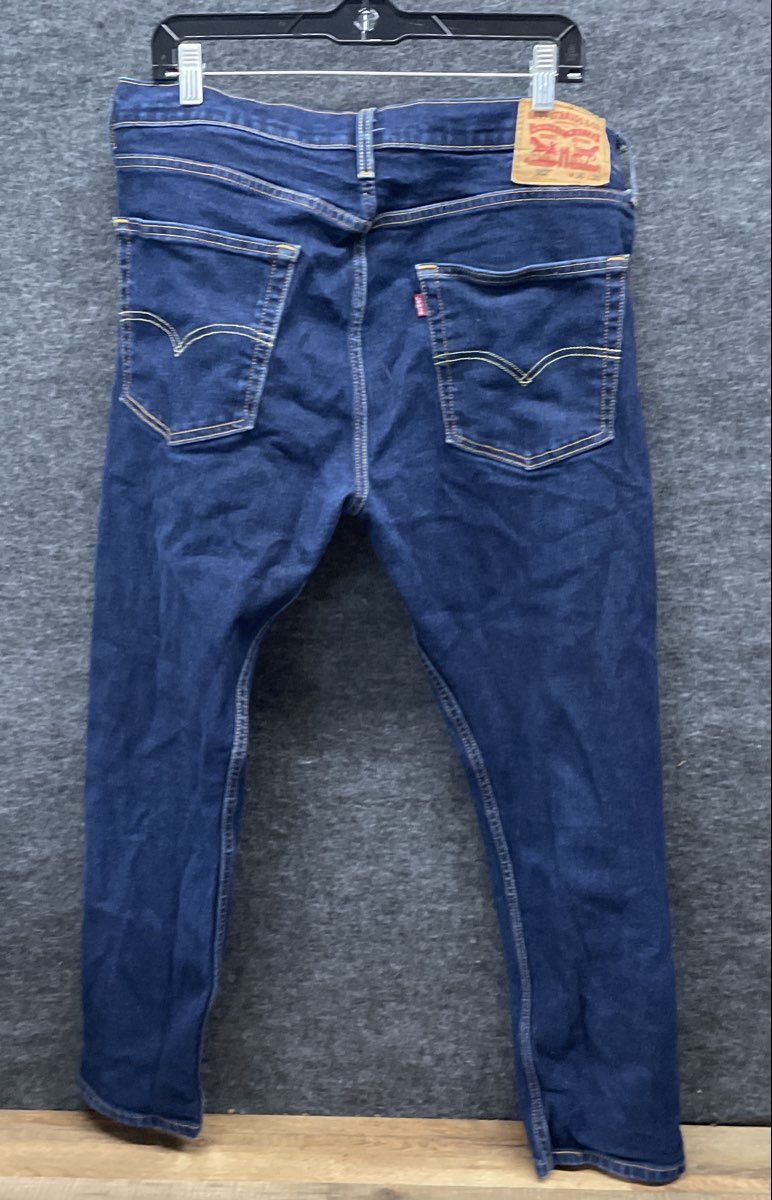 Levi's Men's 512 Slim Taper Blue Denim Jeans Dark Wash 36x30