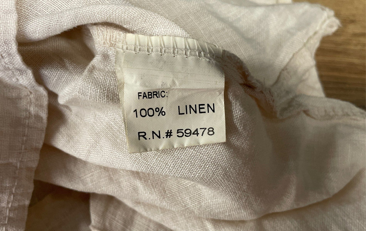 Bellambra Women's Cream 100% Linen High-Low Blouse Made in Italy Sz S