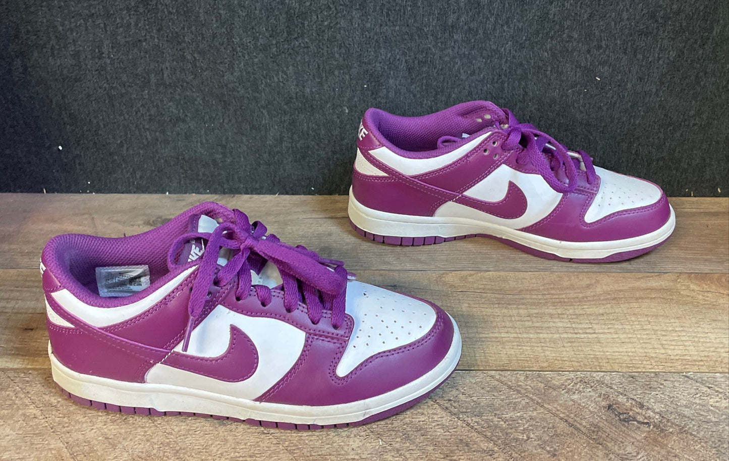 Nike Dunk Low GS Beyond Pink White Basketball Sneakers Size 5Y