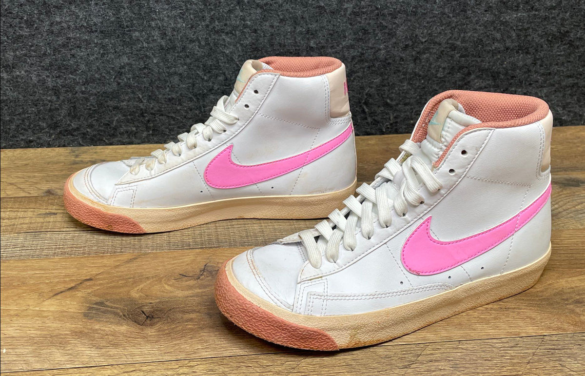 Nike Blazer Mid '77 GS White Pink High Top Sneakers Size 5.5Y