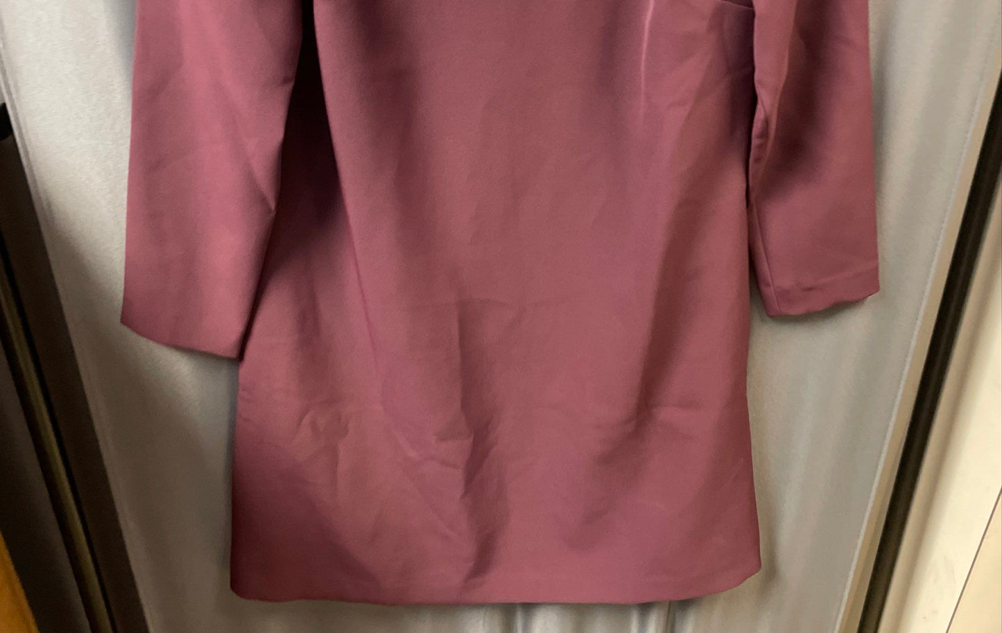 Ann Taylor Women's Purple Long Sleeve Shift Dress Plum Crew Neck NWT Sz 4
