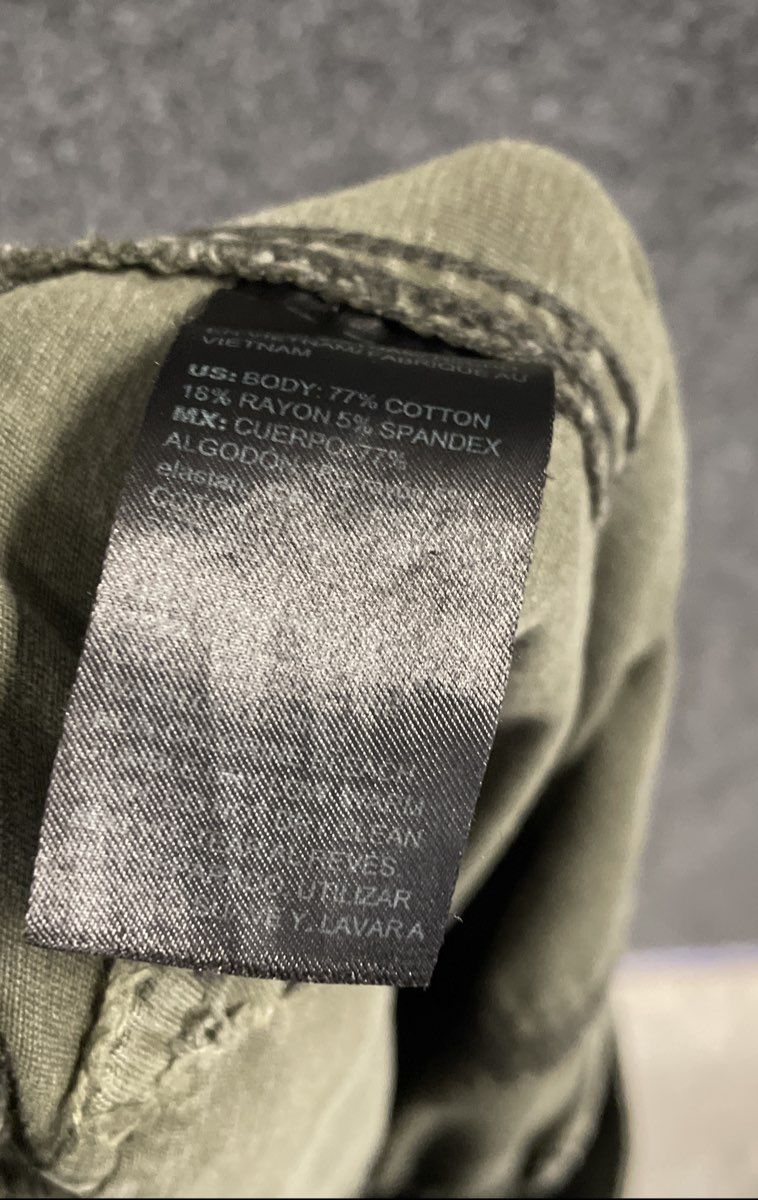 White House Black Market Women's The Straight Crop Pants Olive Green Sz Medium