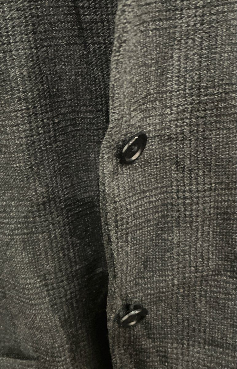 Vintage 90s AKA Eddie Bauer Women's Charcoal Gray Wool Plaid Blazer Sz 18 Tall