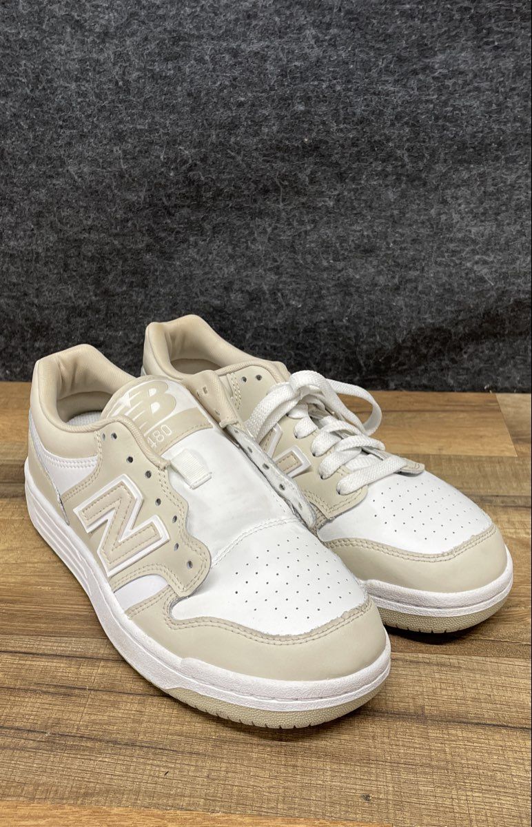 New Balance 480 White Beige BB480LBB Men's Sneakers Size 6.5