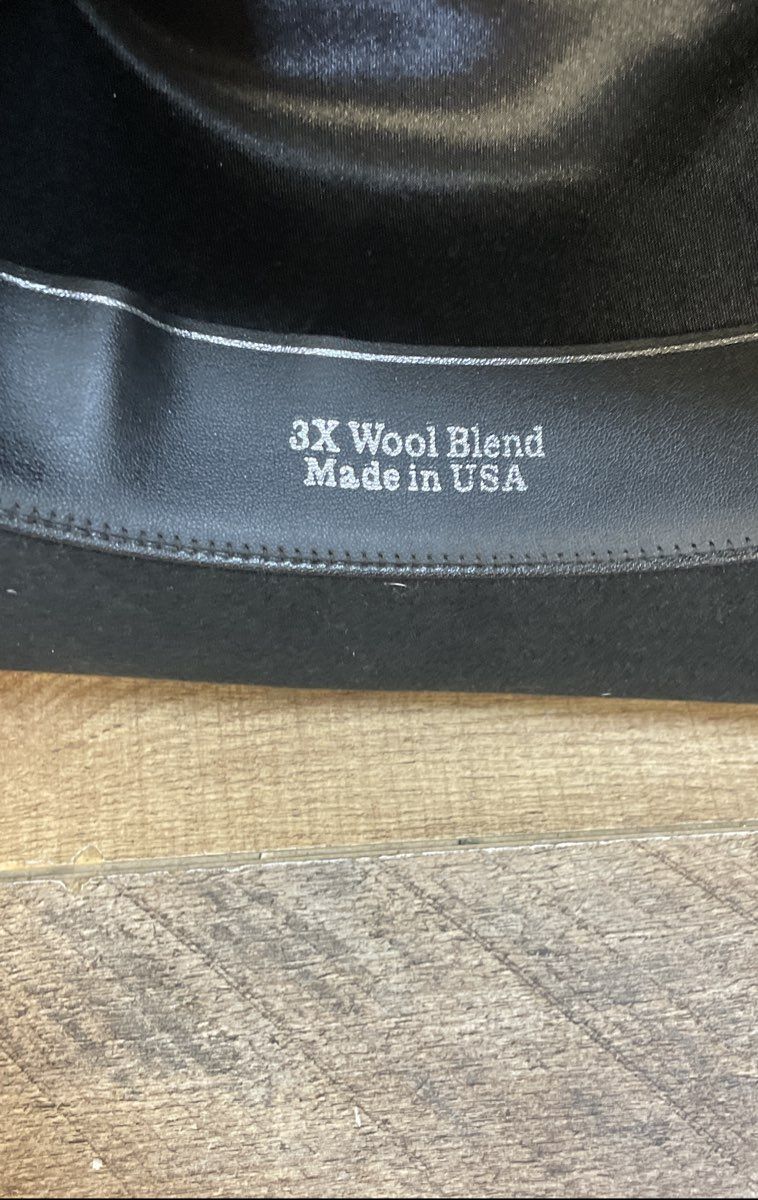 Cody James Men's Black 3X Wool Blend Cowboy Hat Western Cattleman Crease Sz 7