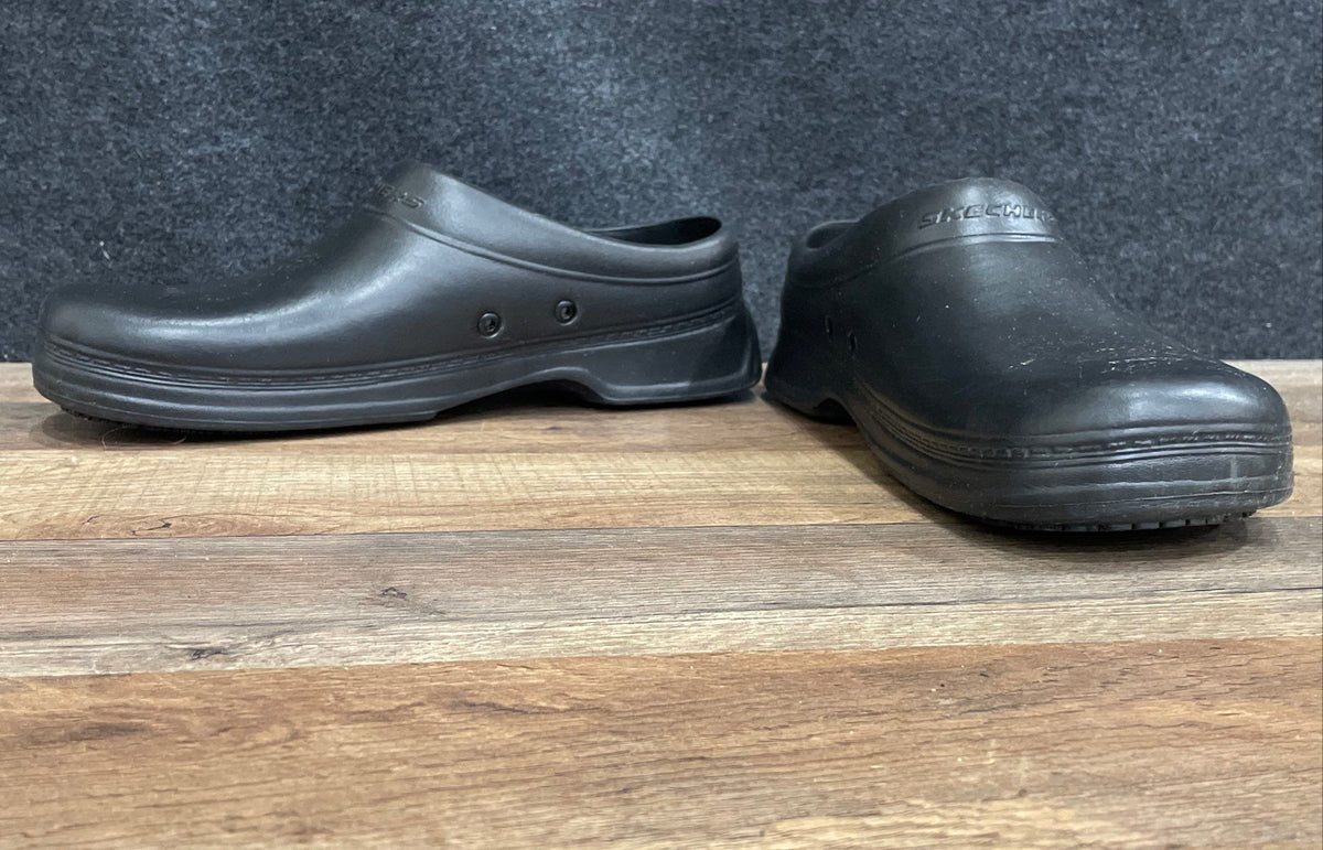 Skechers Work Black Slip Resistant Professional Clogs Men's Size 10