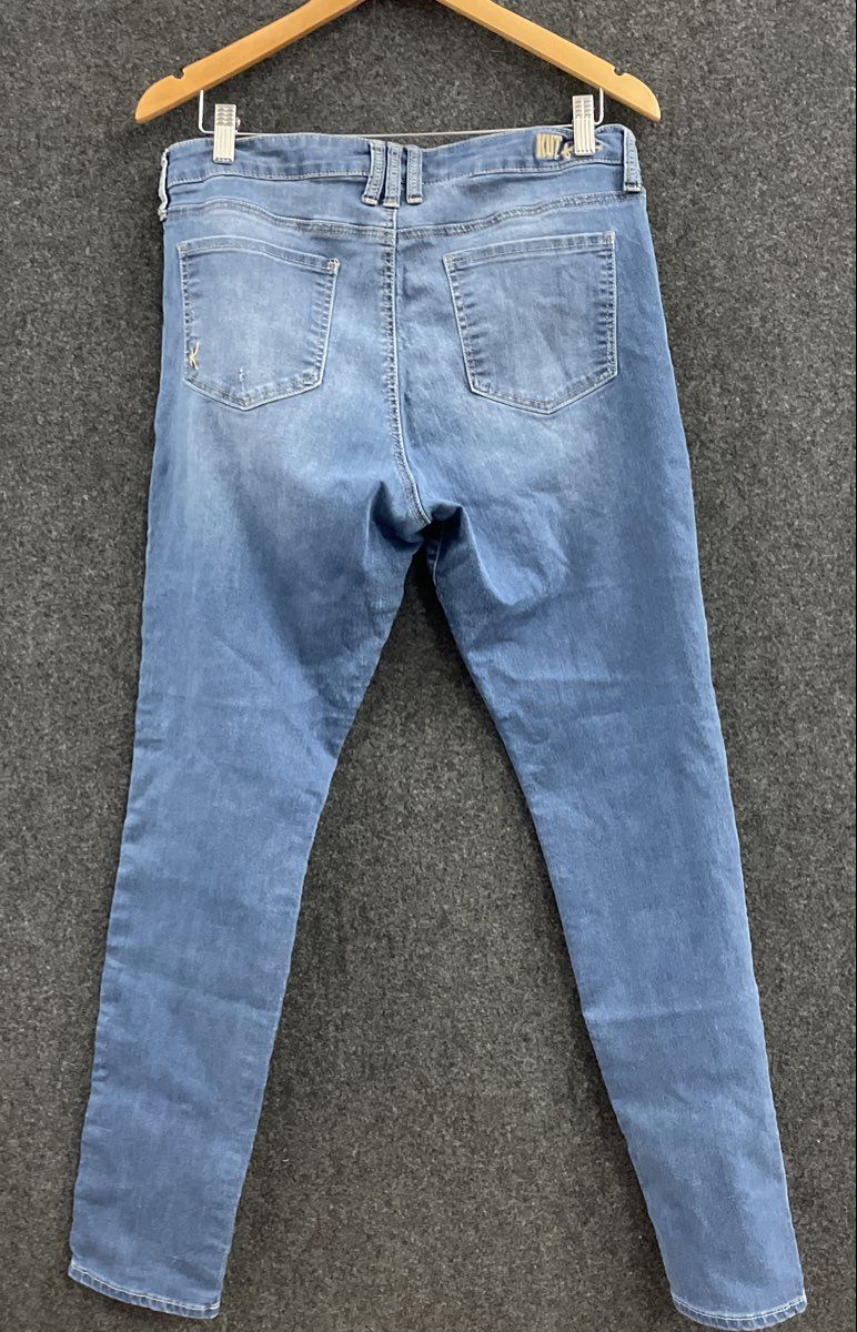 KUT from the Kloth Women's Medium Wash Stretch Denim Skinny Jeans Sz 14