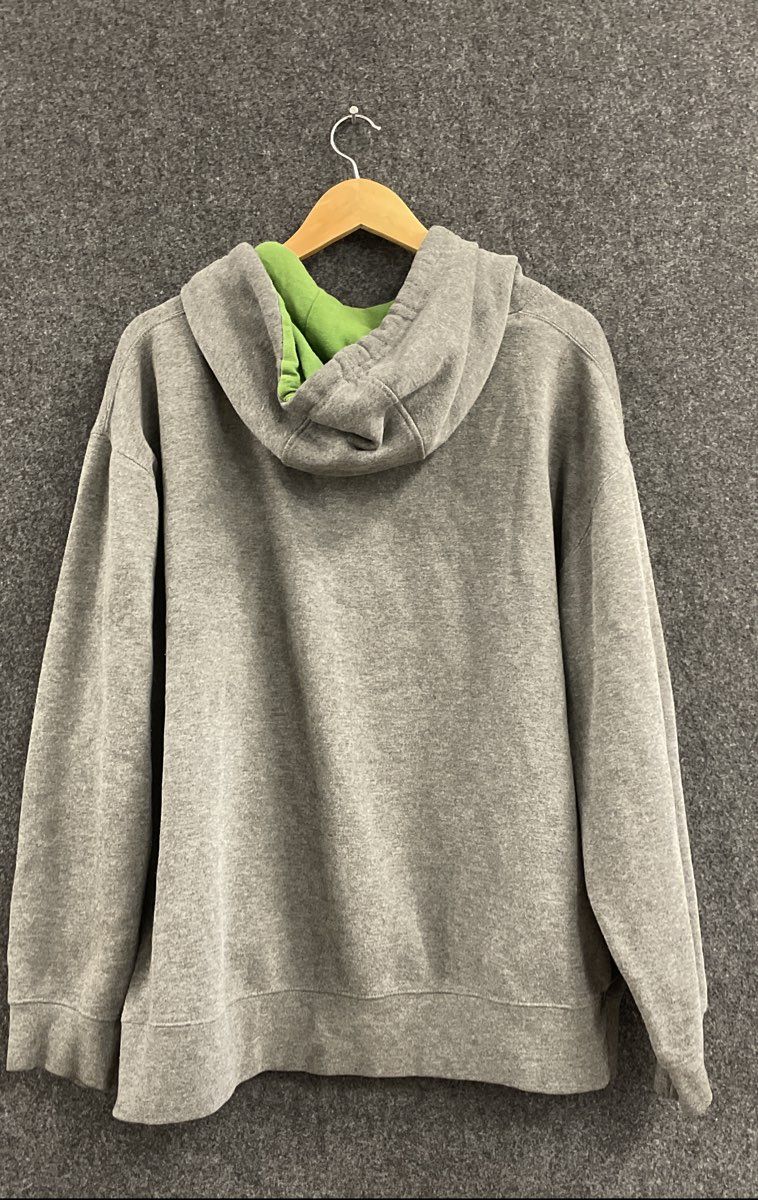 John Deere Men's Gray Pullover Hoodie Farm Supply Graphic Fleece Sz XXL