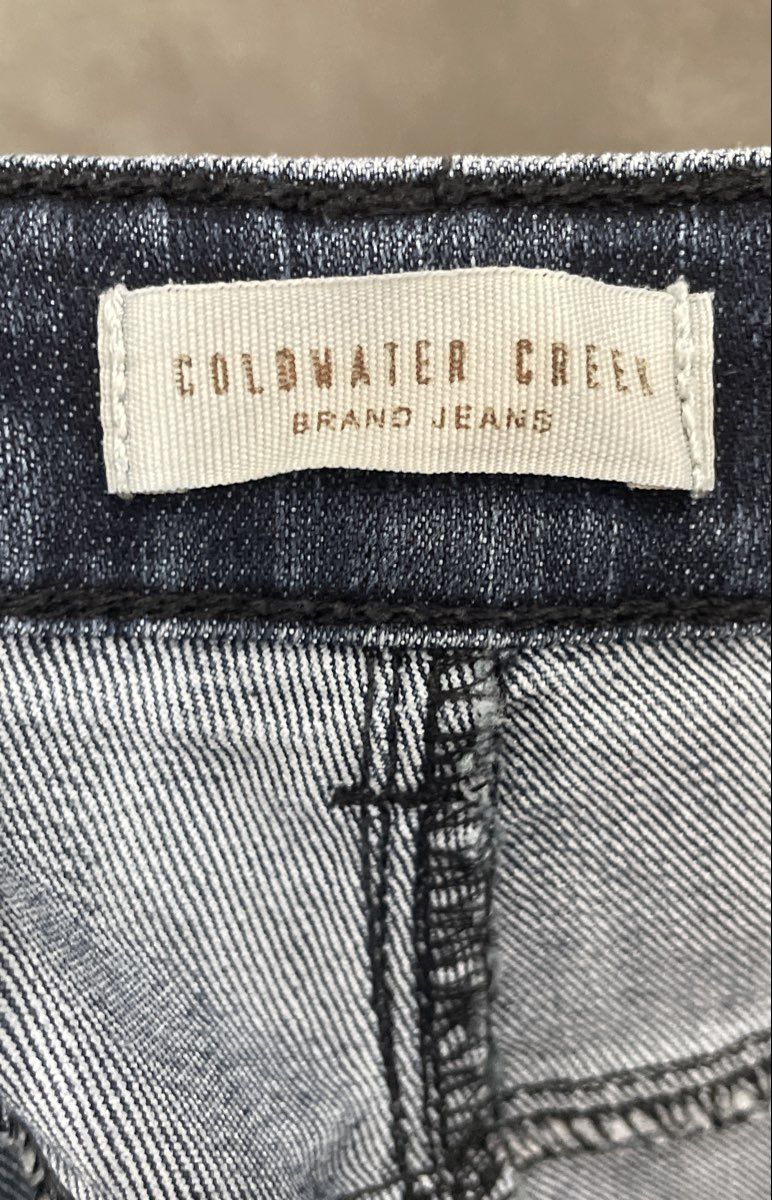 Coldwater Creek Women's Dark Blue Wash Straight Leg Stretch Jeans Sz P14