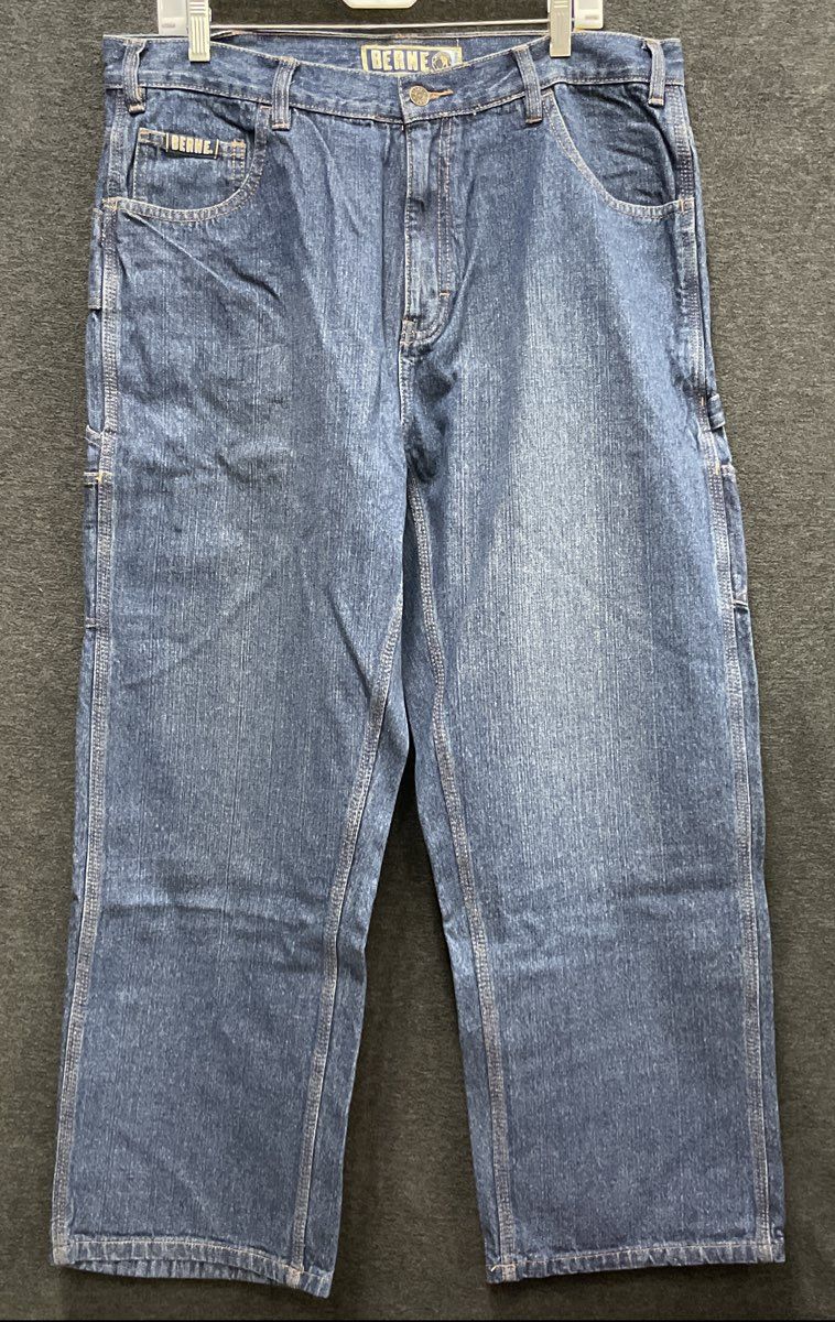 Berne Men's Blue Denim Carpenter Jeans Multi Pocket NWT Sz 36x29 P929VBW