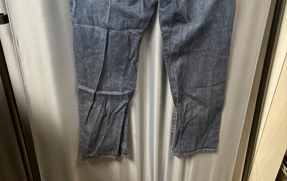 True Religion Men's Blue Slim Fit Embroidered Flap Pocket Denim Jeans Sz 38