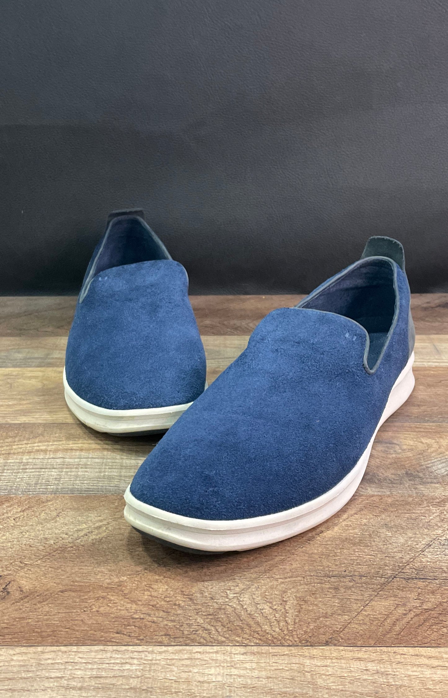 UGG Henrick Navy Blue Suede Slip-On Loafers Men's Size 13