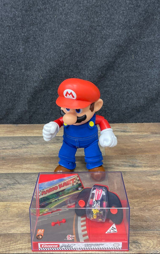 Carrera RC Mini Mario Kart & It's-A Me Mario Figure Lot Nintendo Toys