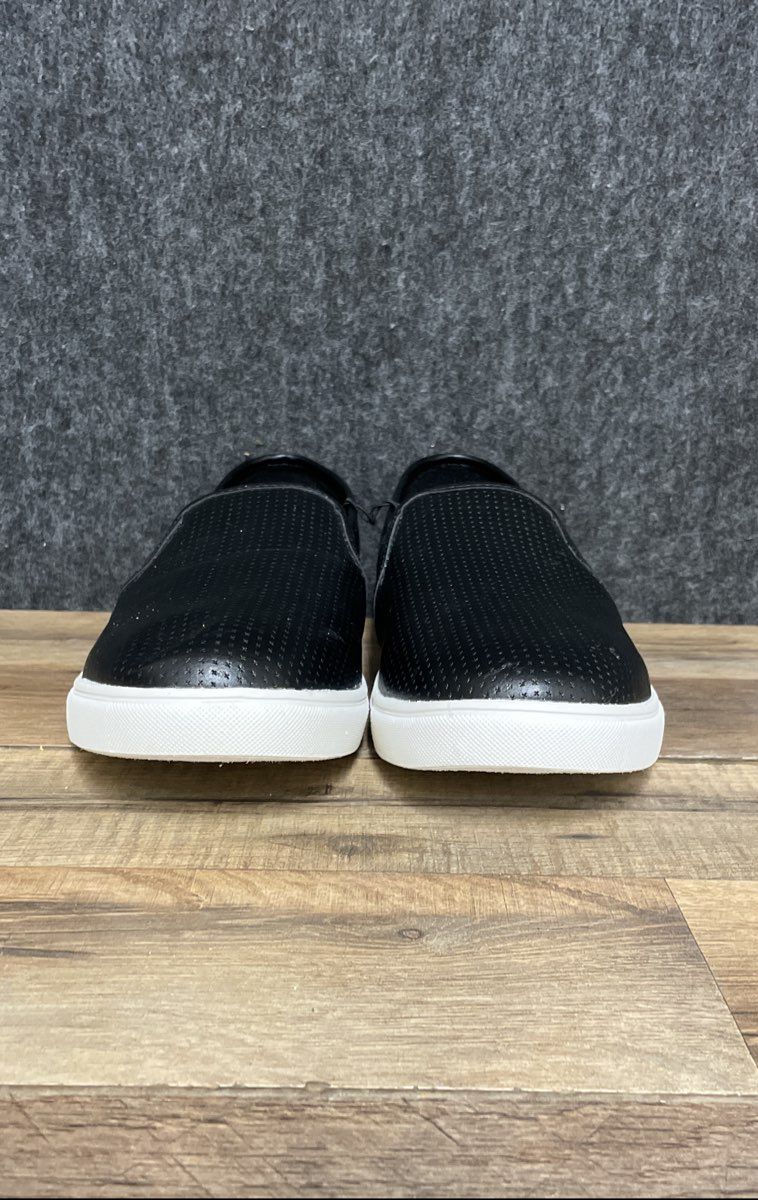 Torrid Women's Black Perforated Faux Leather Slip-on Sneakers Size 9
