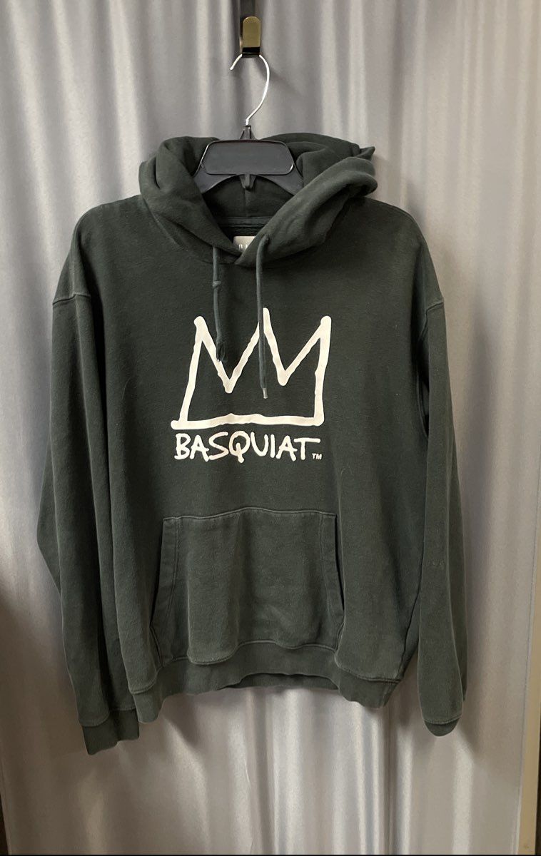 Gap Men's Black Crown Graphic Pullover Hoodie Size M
