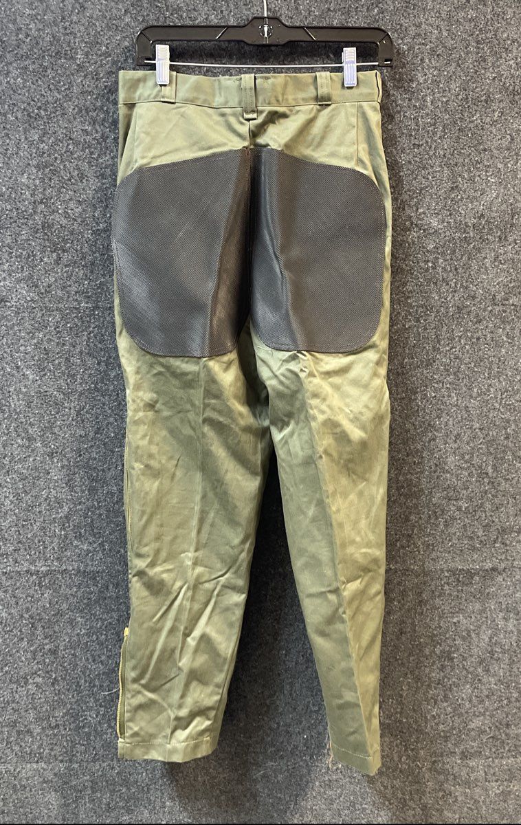Vintage 10-X Men's Hunting Pants Green Reinforced Knee Seat Combed Cotton USA