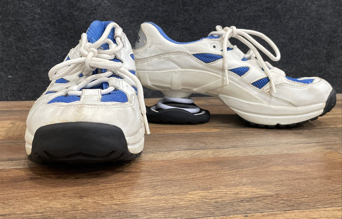 Z-Coil Orthopedic Walking Spring Shoes White Blue Women's Size 9