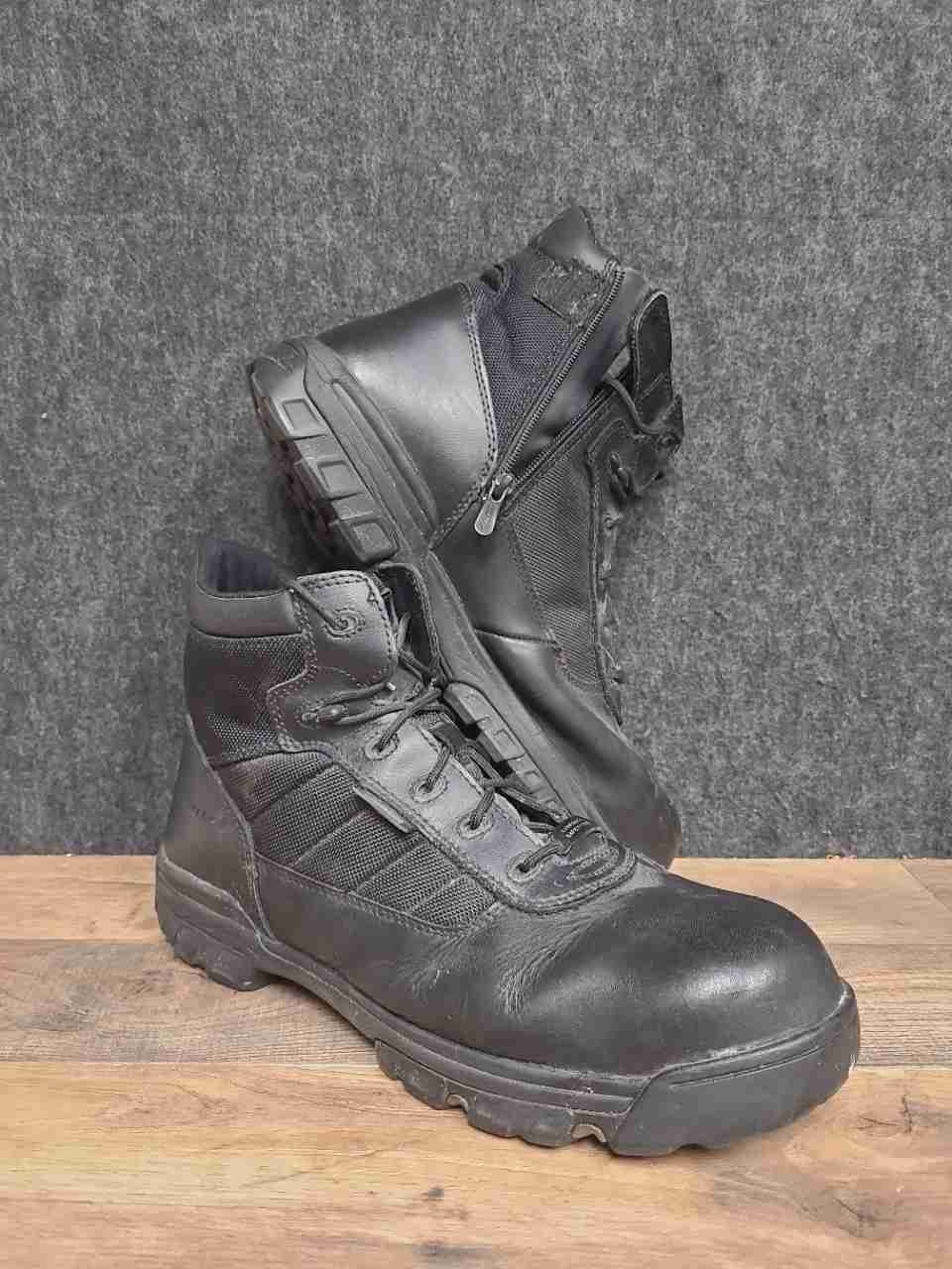 Bates GX-8 Composite Toe Side Zip Black Tactical Work Boots Size 14