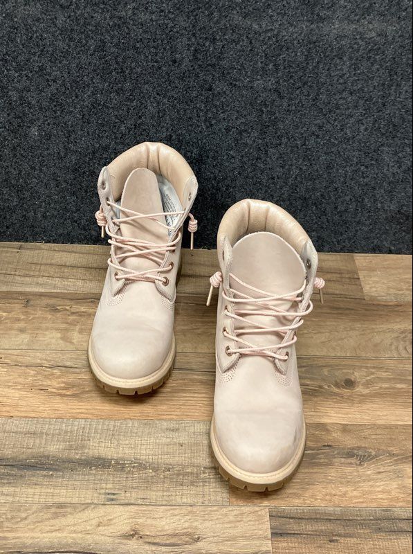 Timberland Premium 6 Inch Waterproof Boots Pink Iridescent Women's Size 10 A1HL6