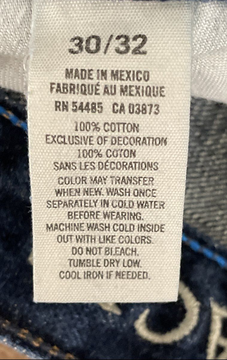 American Eagle Men's Dark Blue Slim Straight Jeans Faded Wash Sz 30x32