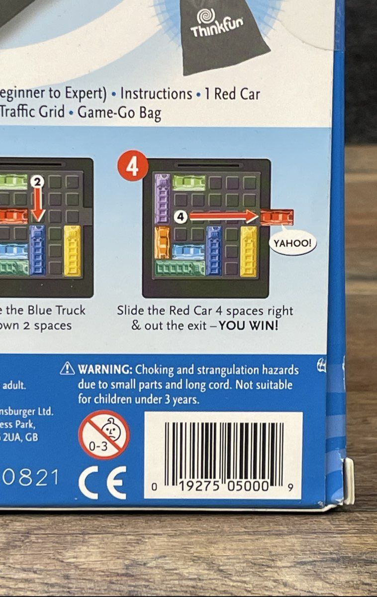 Thinkfun Rush Hour Traffic Jam Logic Game With 40 Challenges Single Player