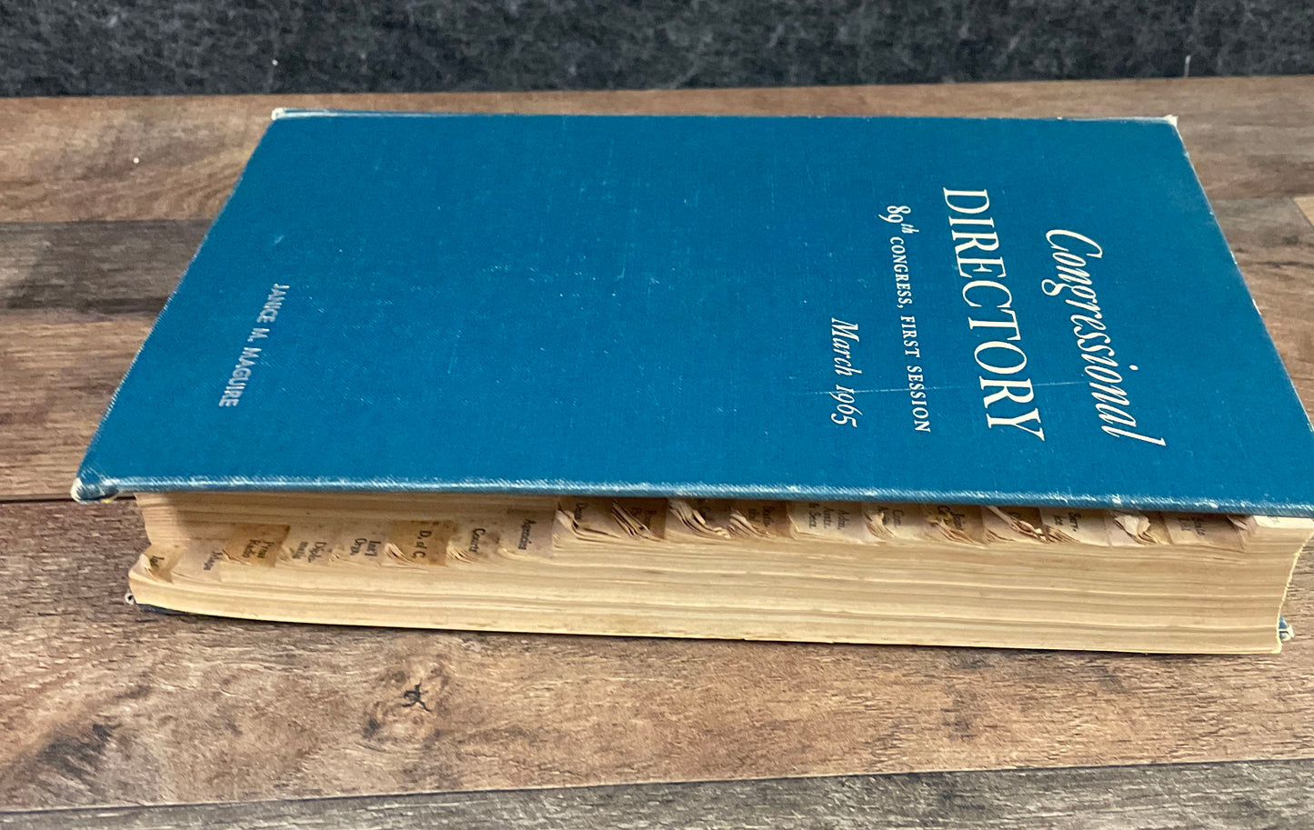 Vintage 1965 Congressional Directory 89th Congress 1st Session Hardcover Book