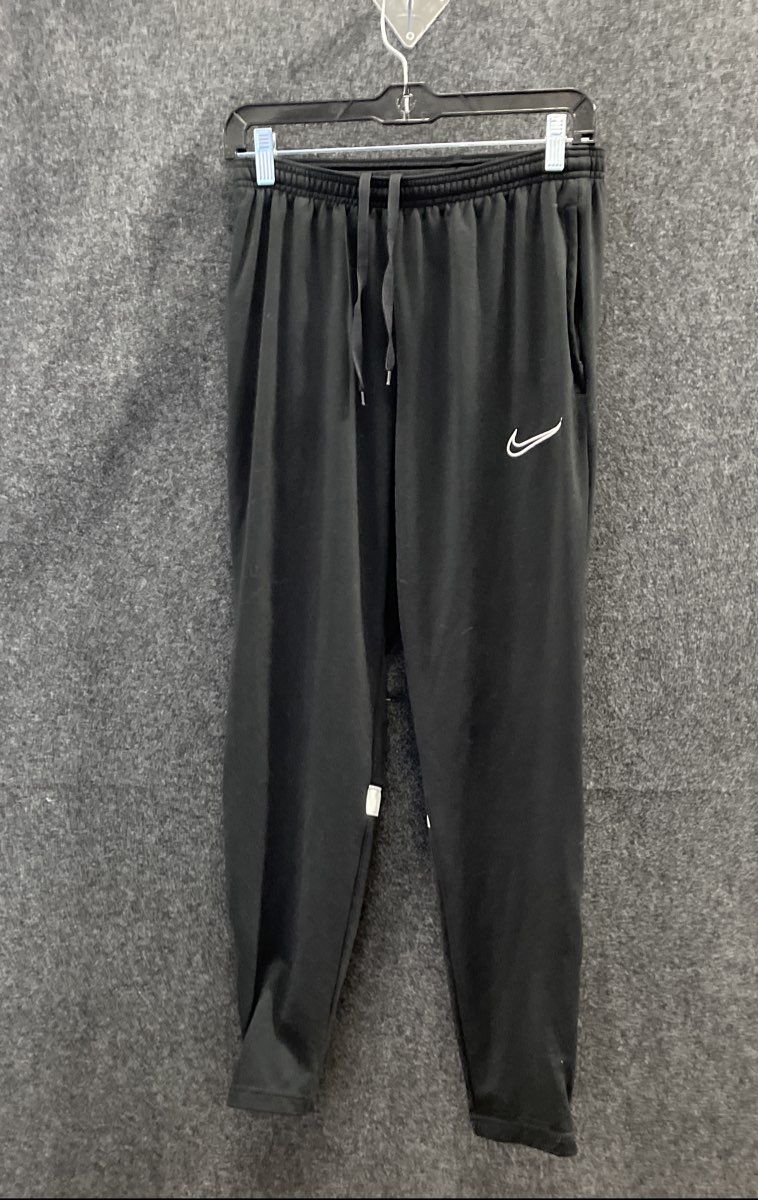 Nike Men's Black Dri-FIT Academy Training Track Pants Sweatpants Ankle Zip Sz S
