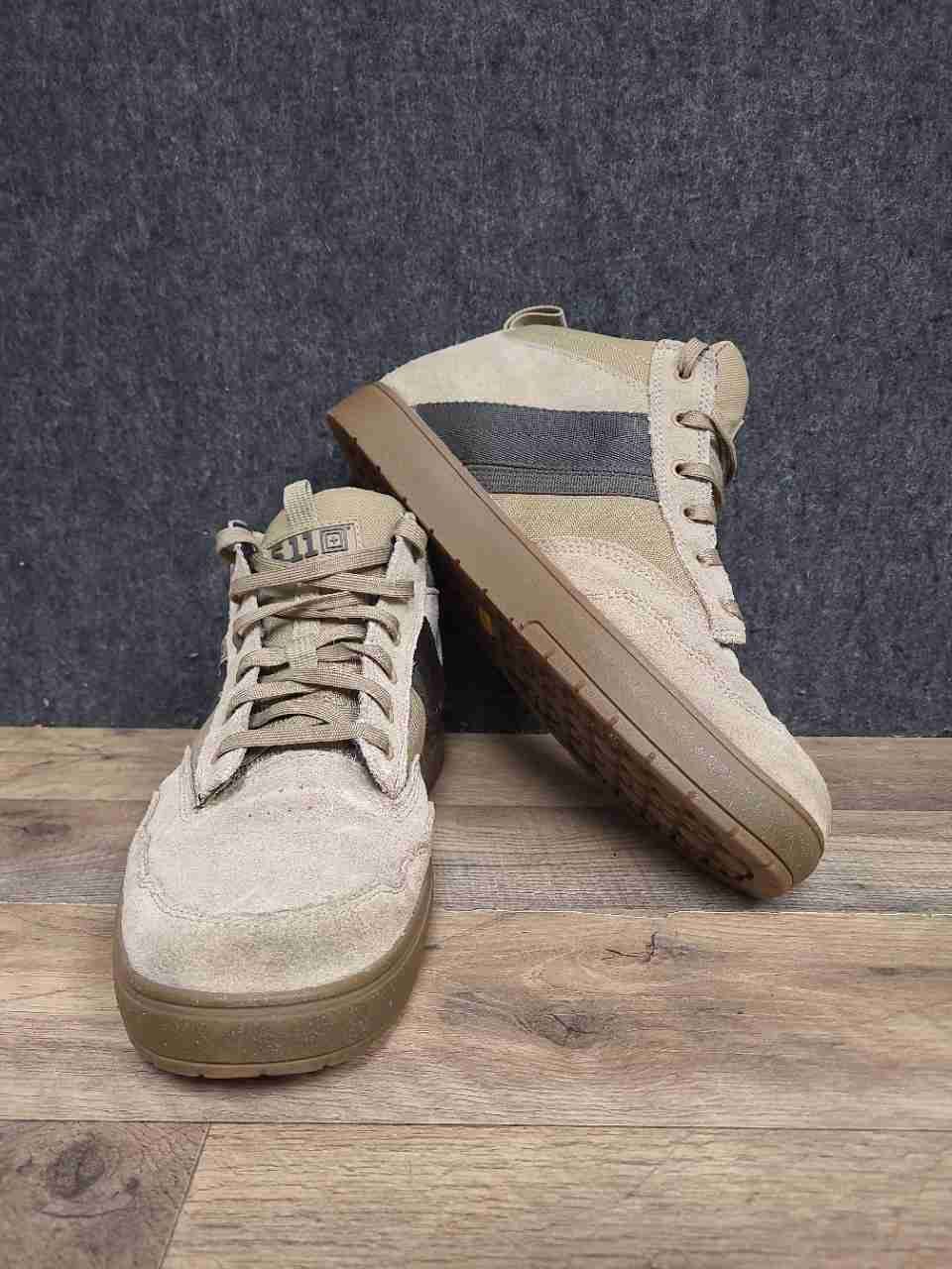 5.11 Tactical McClane Mid Elmwood Tan Suede Lifestyle Sneakers Size 13