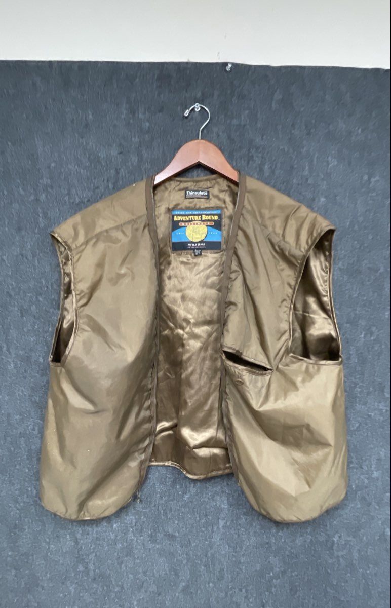 Vintage 90s Wilsons Leather Men's Adventure Bound Bomber Jacket Tan XLT