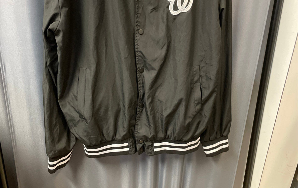 Art of the Game Washington Nationals Men's Black Nylon Windbreaker Jacket Sz XL