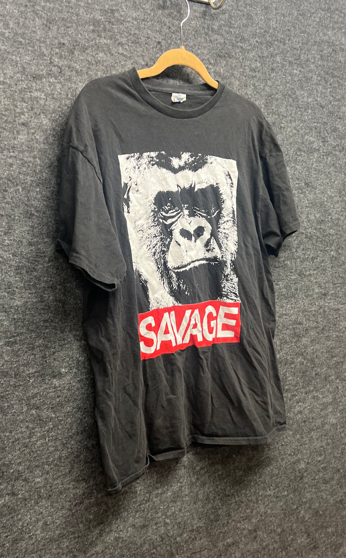 Vintage 2000s Savage Gorilla Streetwear T-Shirt Delta Pro Weight Sz L