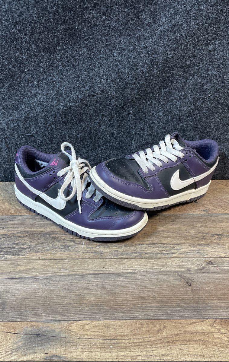 Nike Dunk Low Cave Purple Black Pink GS Sneakers Size 4.5Y
