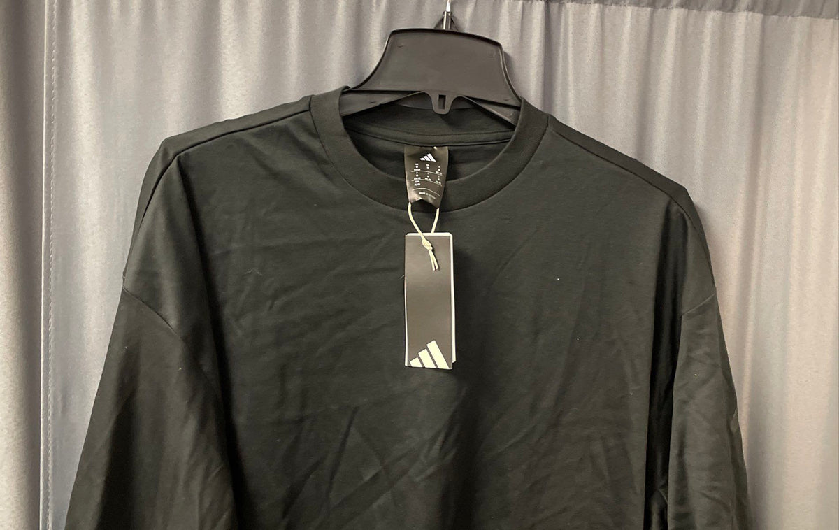 Adidas Women's Black Soft Lux All SZN Loose Fit T-Shirt Sz M NWT