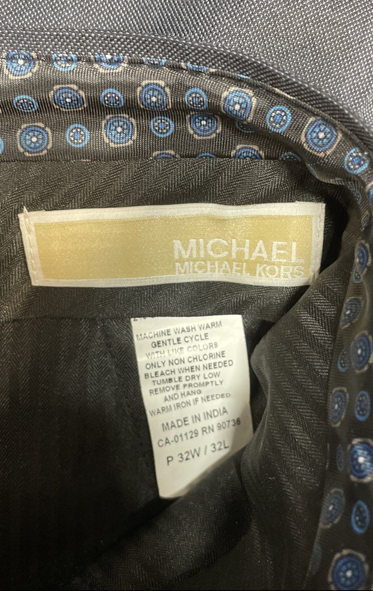 Michael Kors Men's Black Flat Front Dress Pants Slacks Stretch Size 32x32
