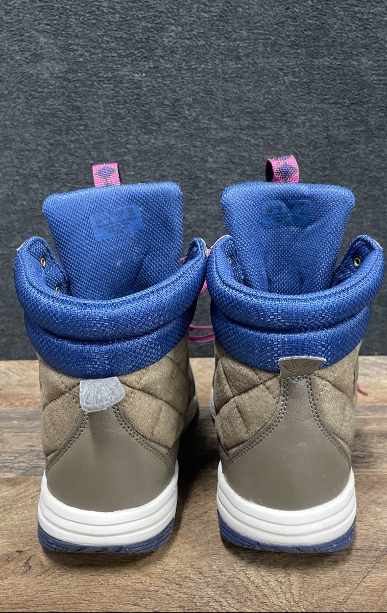 Ryka Aurora Brown Blue Pink Quilted Mid Top Walking Shoes Women's Size 7W