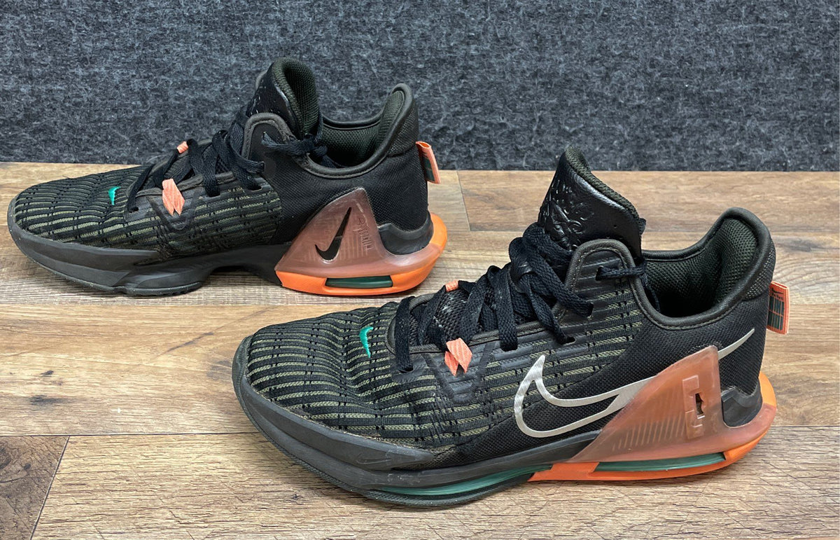 Nike LeBron Witness 5 Rough Green Bright Mango Basketball Shoes Size 9