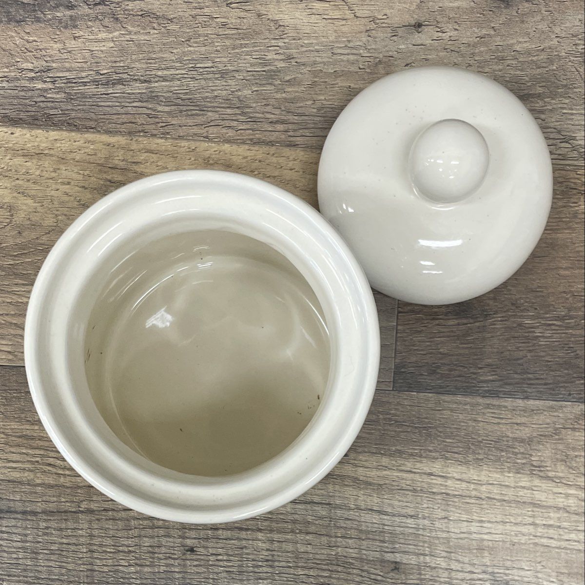 Vintage Preferred Stock Paisley Garden Floral Stoneware Kitchen Canister w/ Lid