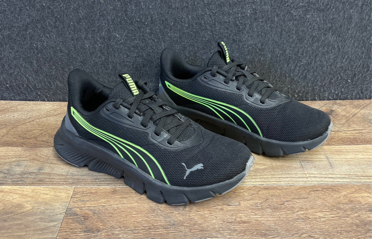 Puma Softride Sophia 2 Black Lime Green Women's Running Shoes Size 5