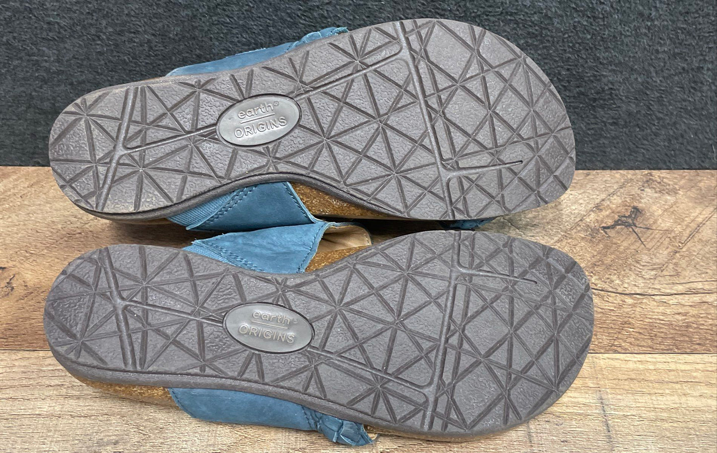 Earth Origins Etbelita-QV Blue Thong Slide Sandals Women's Size 7