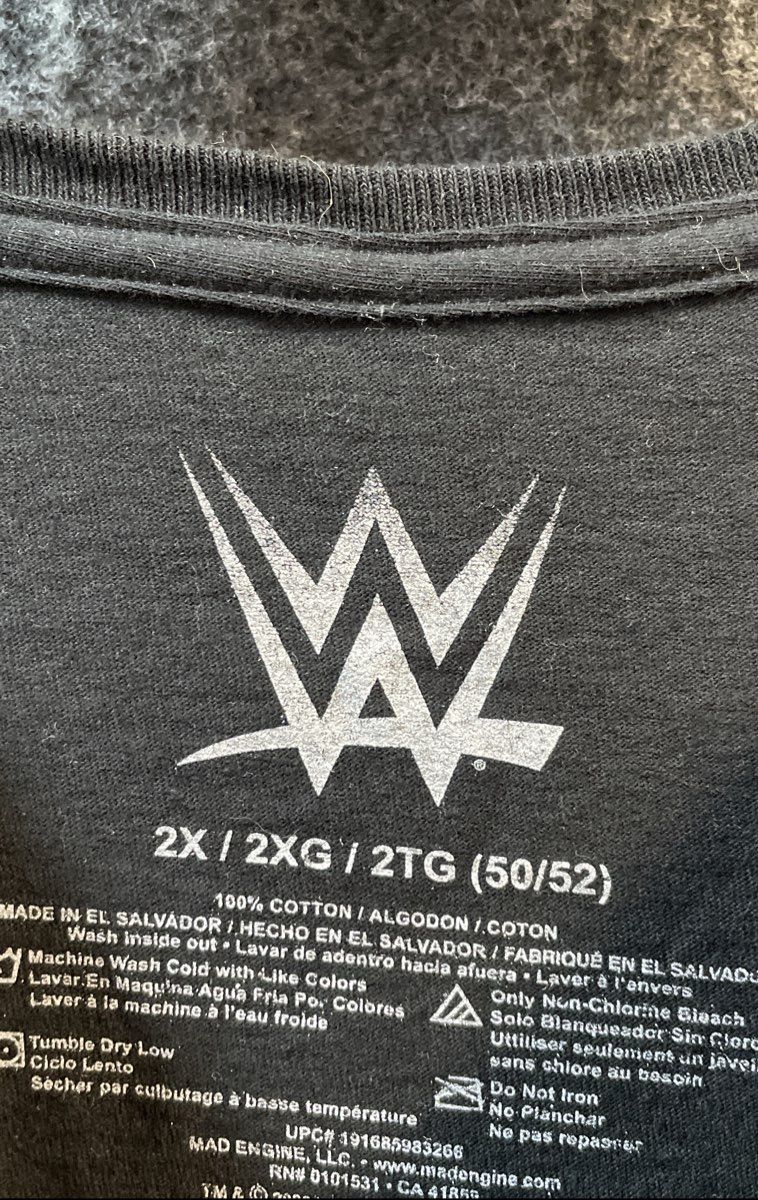 WWE Men's Black Wrestlemania XIV Shawn Michaels Stone Cold 1998 Tee 2XL