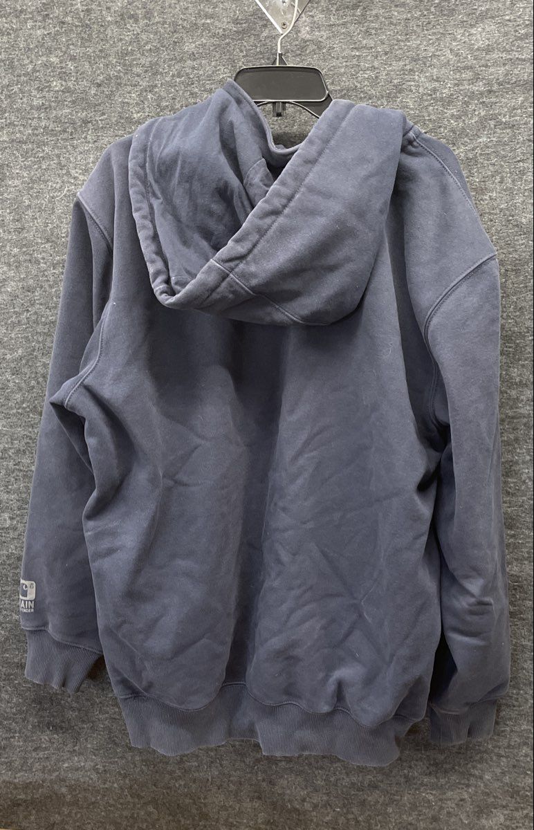Carhartt Rain Defender Quarter Zip Hoodie Blue Original Fit Heavyweight Sz XL