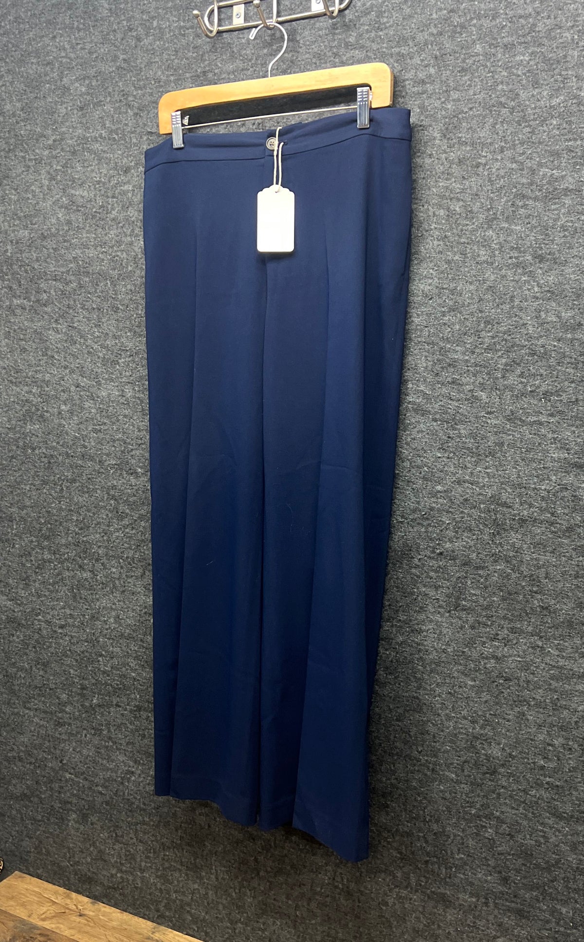 Lauren Ralph Lauren Women's Navy Petite Straight Leg Flat Front Pants Sz 10P