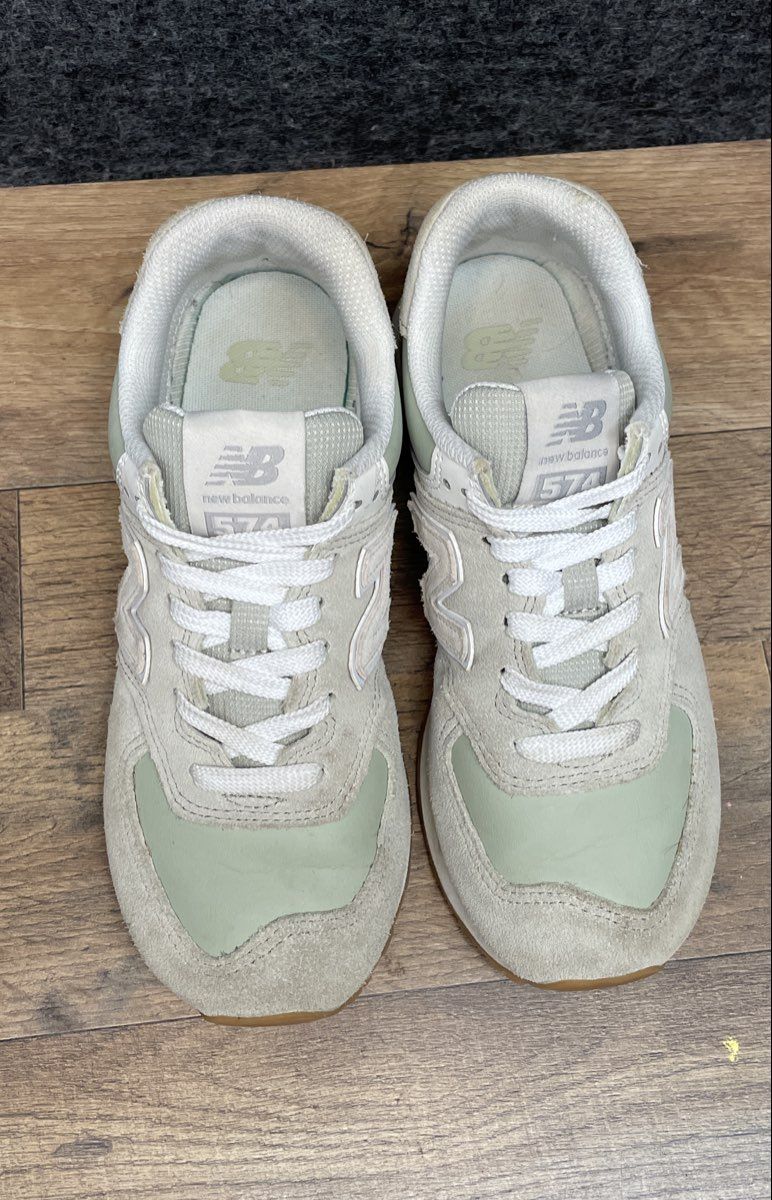 New Balance 574 Sage Off White Women's Sneakers Size 7 WL574QD2