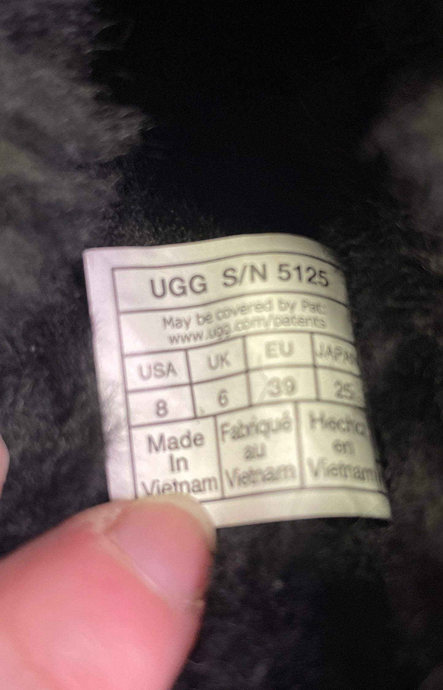 UGG Coquette Black Suede Sheepskin Fur Slide Slippers Women's Size 8