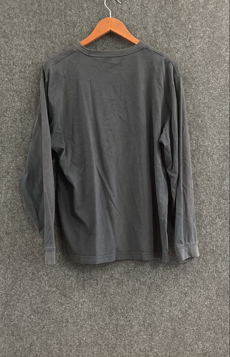L.L. Bean Men's Charcoal Black Cotton Long Sleeve Crewneck T-Shirt Size M