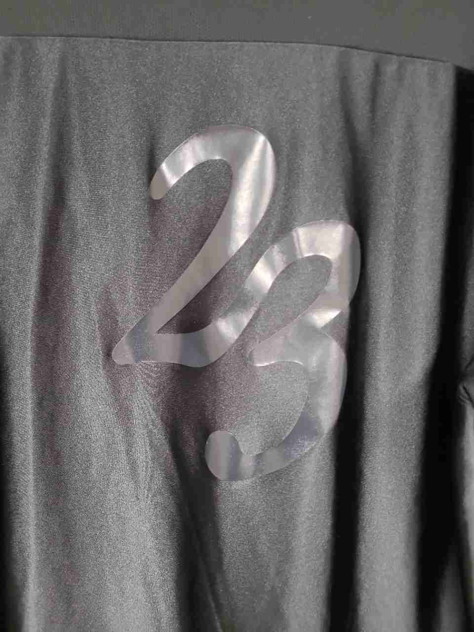 Jordan Men's V-Neck Basketball Jersey Shirt Black Tonal 23 Graphic Sz XXL
