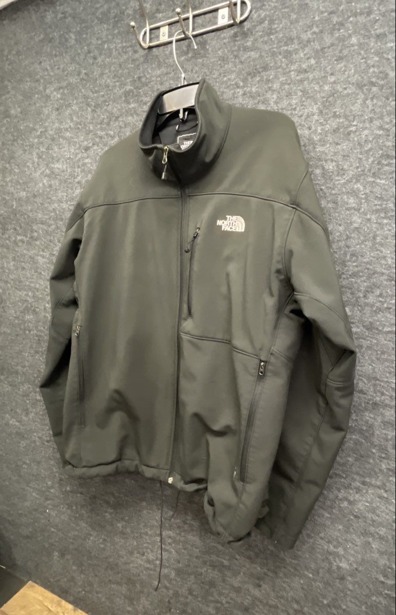 The North Face Men's TNF Apex Softshell Jacket Olive Green Full Zip Size XL