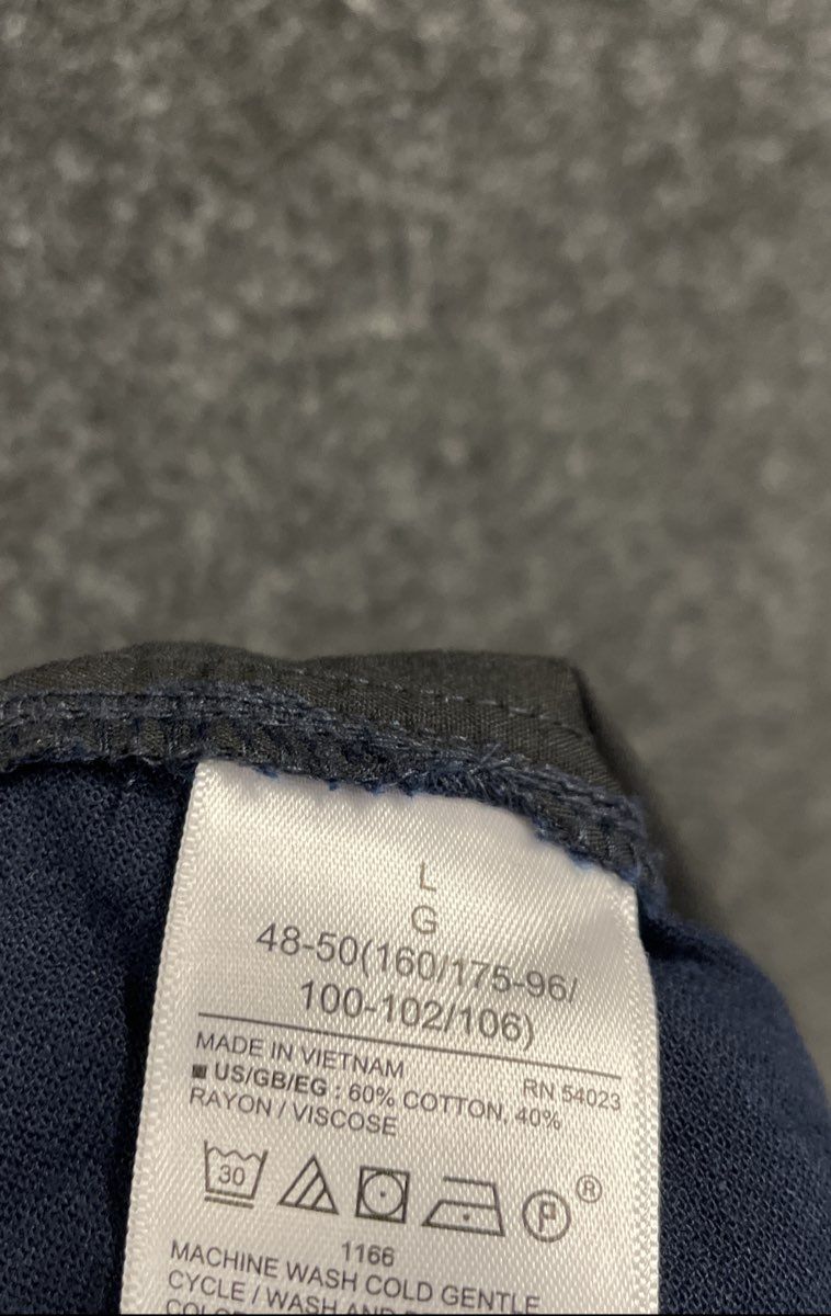 GAP Men's Navy Blue Cotton Rayon Blend Easy Pants Elastic Waist NWT Size L