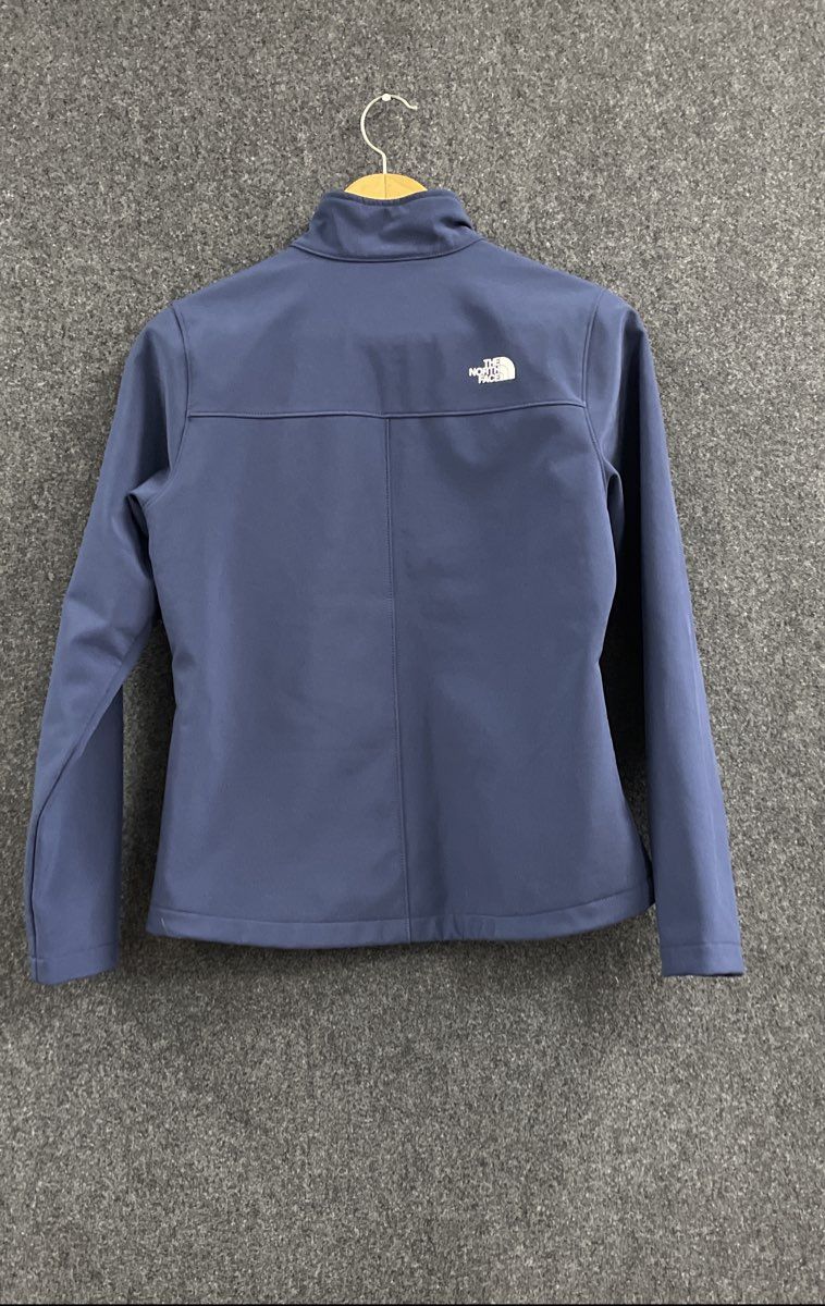 The North Face Women's Blue Apex Bionic Softshell Full Zip Jacket Sz M